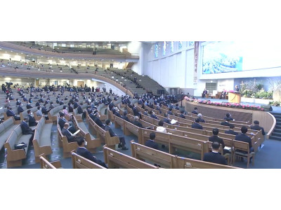 한국교회 부활절연합예배 축소 에배당 좌석 10%만 참여