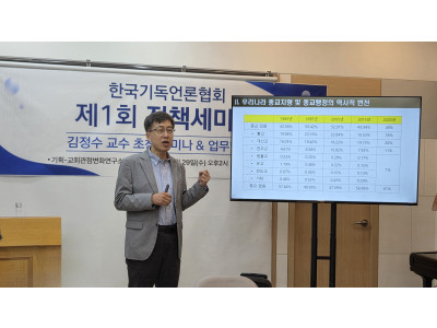 김정수 교수 “종무실 보조금, 정교분리 아닌 정교유착 키웠다”