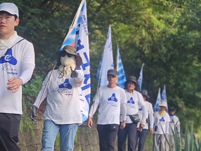 거룩한방파제 세우며 제7차 국토순례 행진 이어가